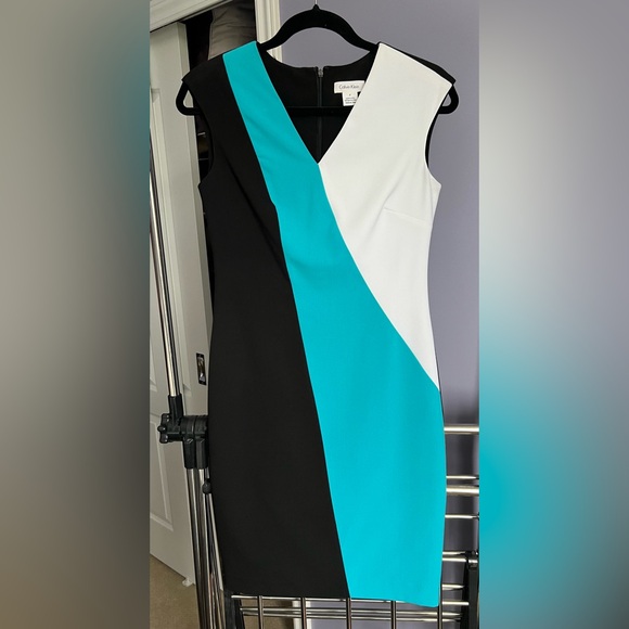 Calvin Klein Colour block dress Size 2 - Picture 1 of 6
